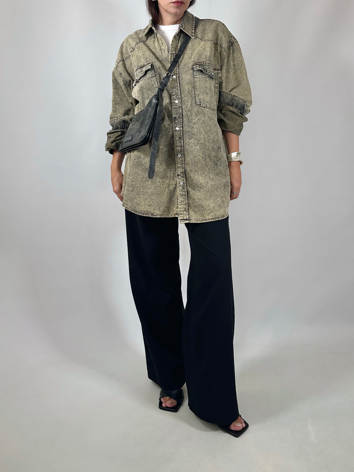 Faded Wash Denim Overshirt