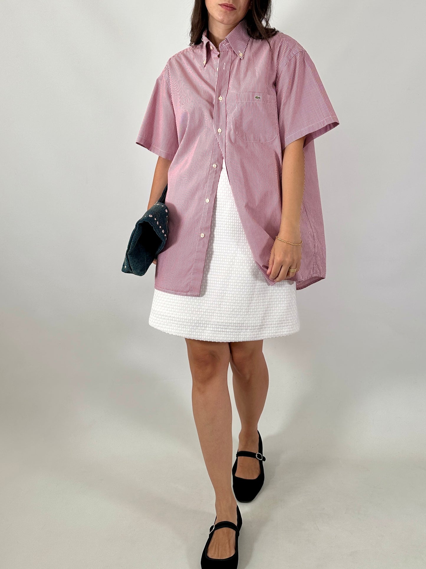 Lacoste short sleeve striped shirt