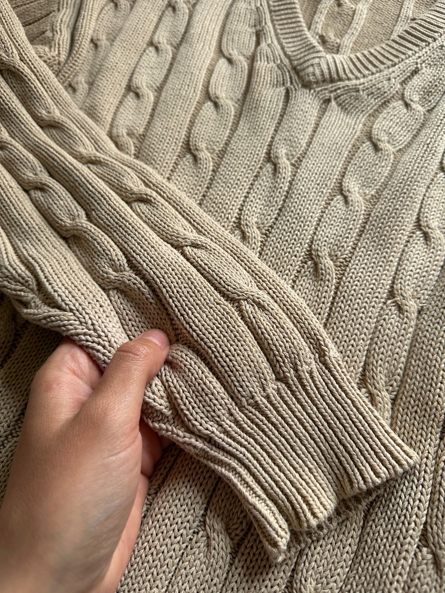 Pure Cotton Cable Knit Sweater