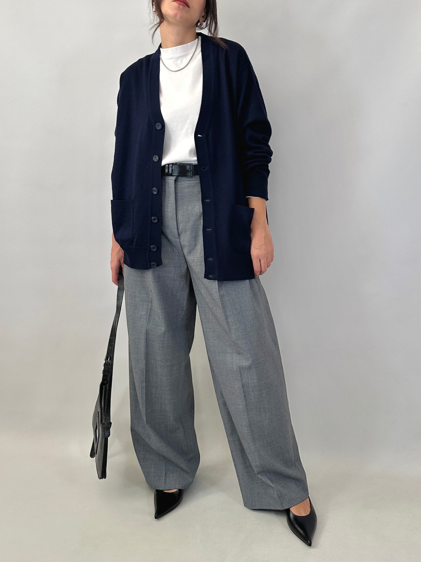 Essential blue cardigan