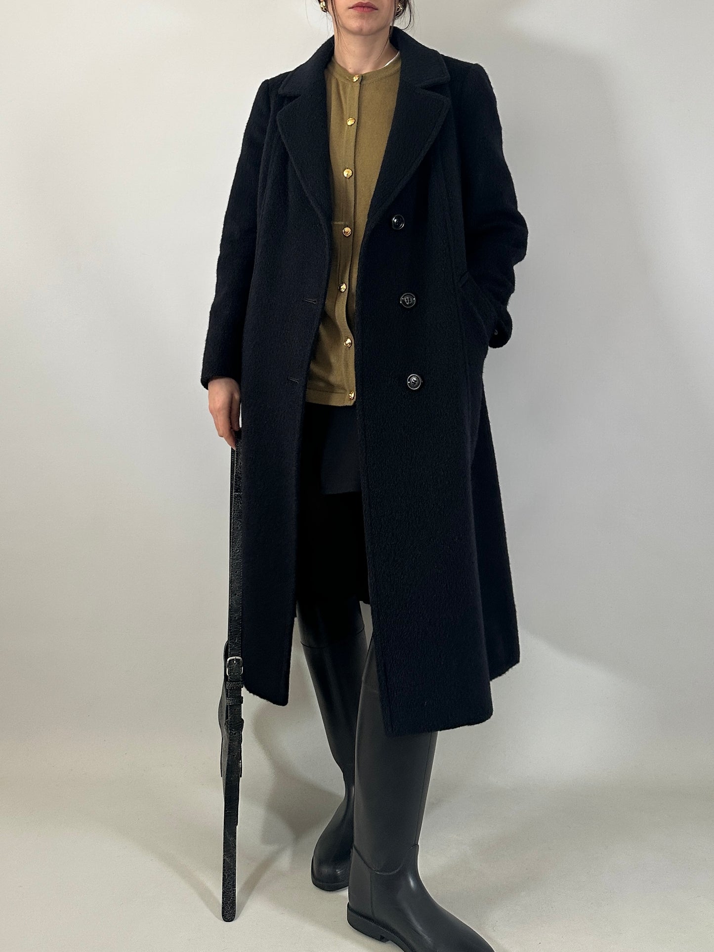 Vintage brushed wool coat