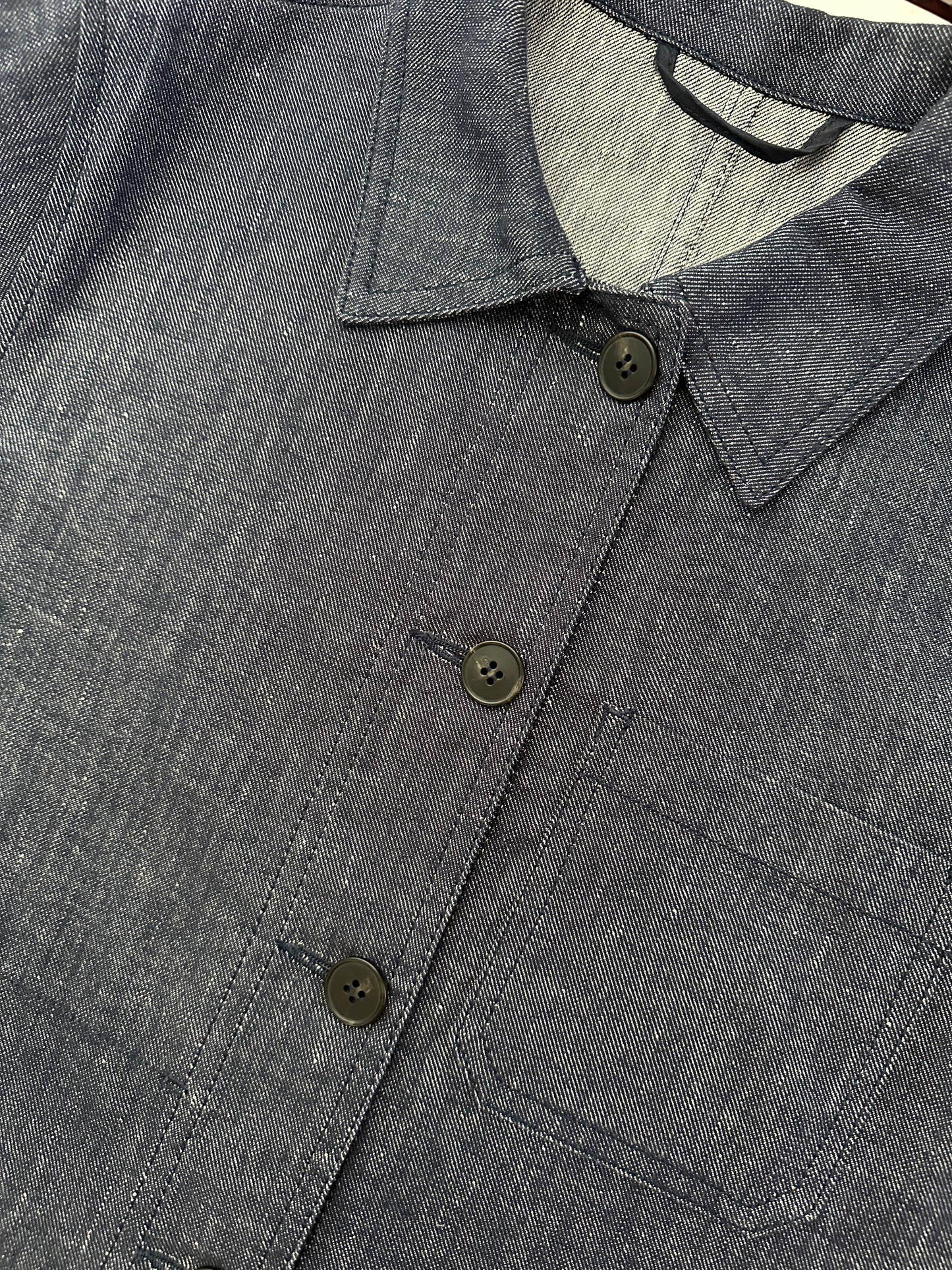 Max Mara linen and cotton denim jacket