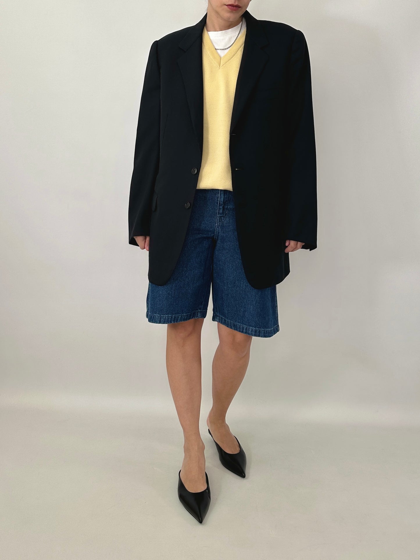 Vintage Burberry blue tailored jacket