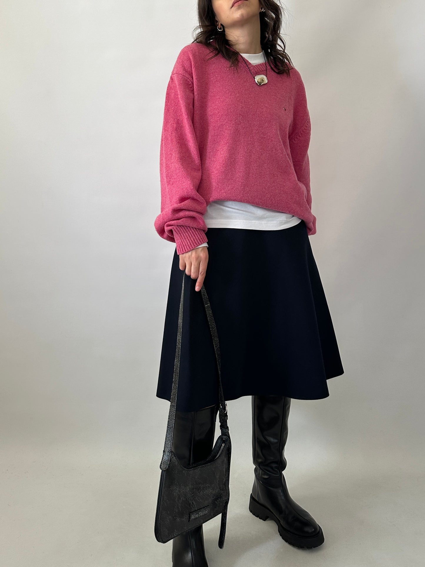 Tommy Hilfiger soft lambswool pink sweater