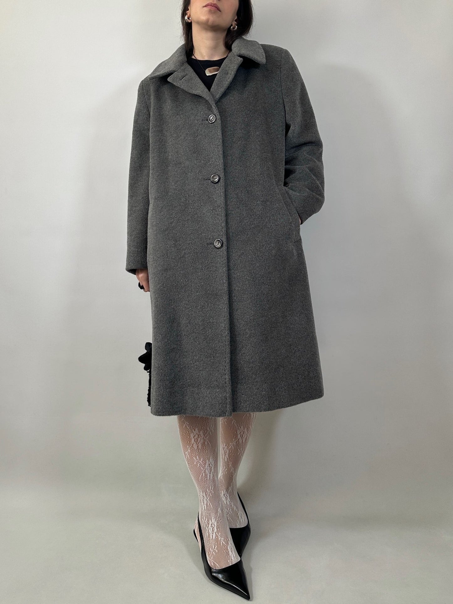 Vintage Mohair and Wool Tailored Coat