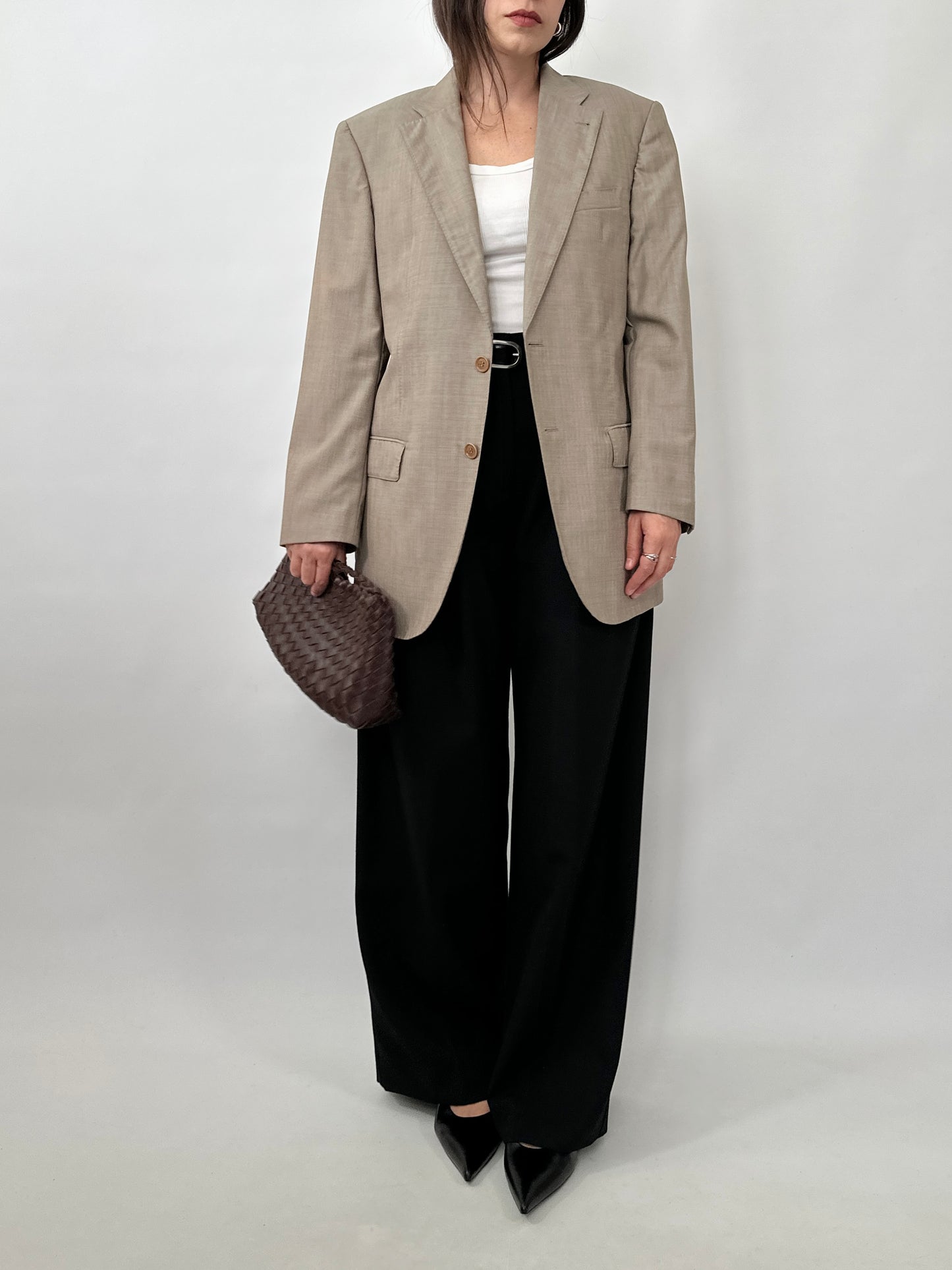 Lightweight Wool Tailored Blazer