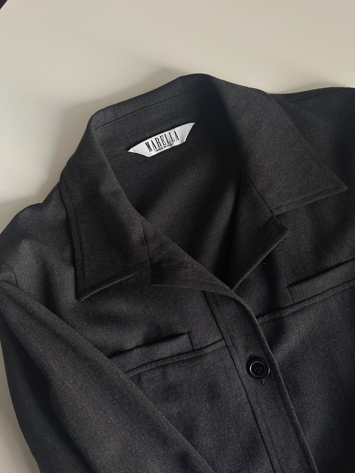 Vintage Marella Belted Shirt Jacket
