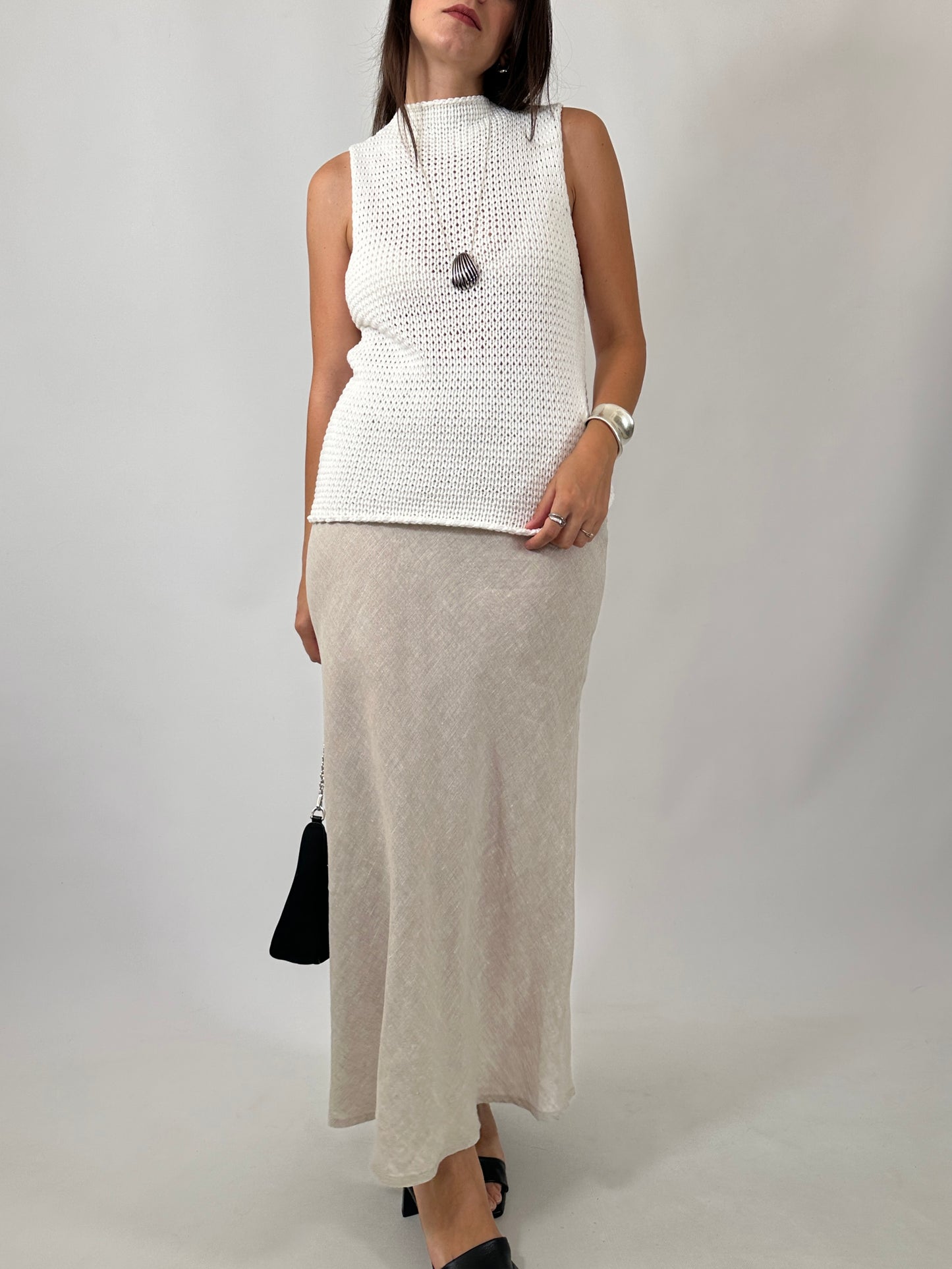 Cotton Knit Sleeveless Top