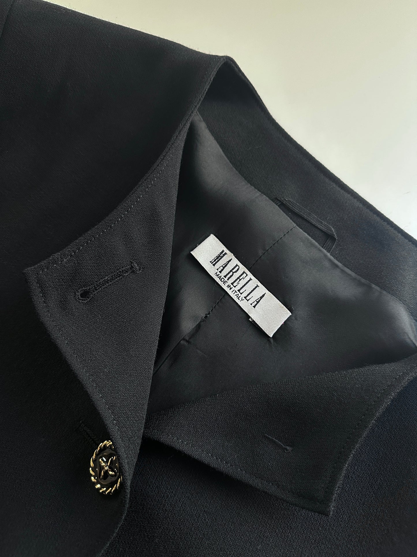 Marella Vintage Wool Jacket with Button Detail