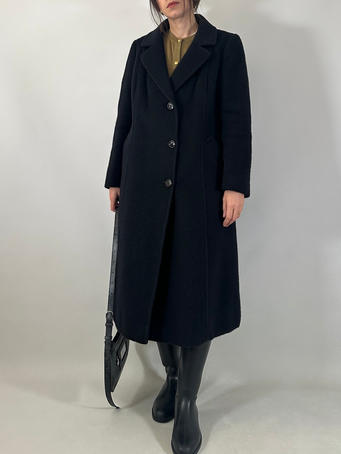 Vintage brushed wool coat