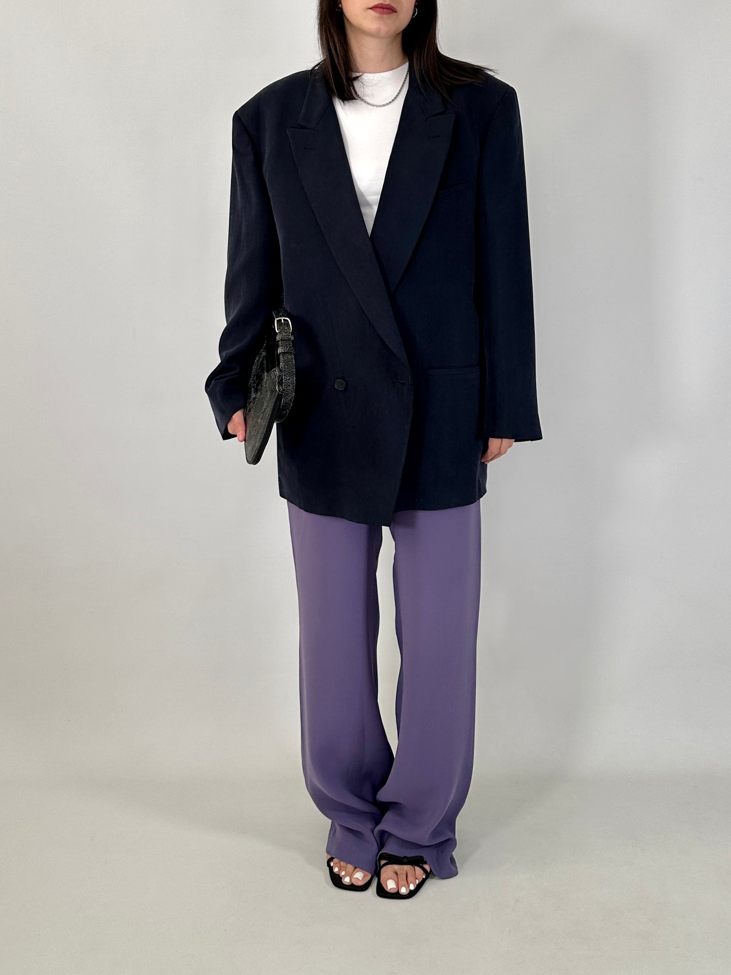 Vintage Byblos oversized silk blazer