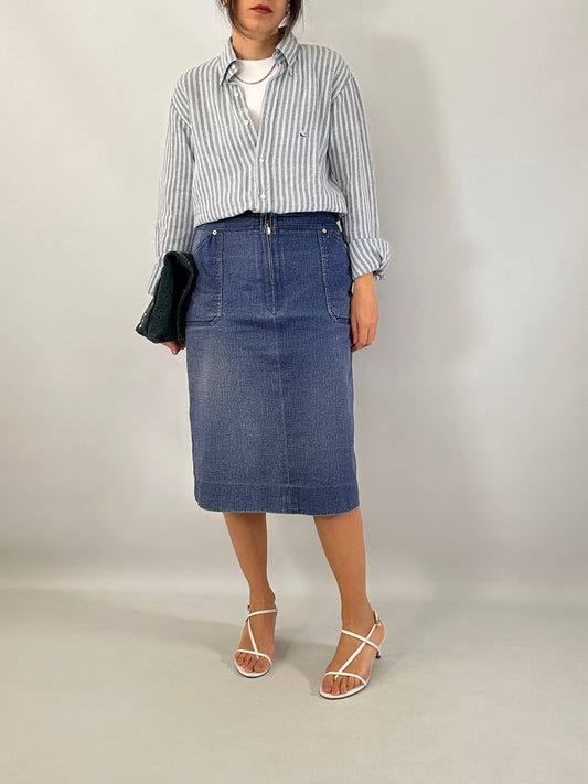 Vintage Celine denim skirt