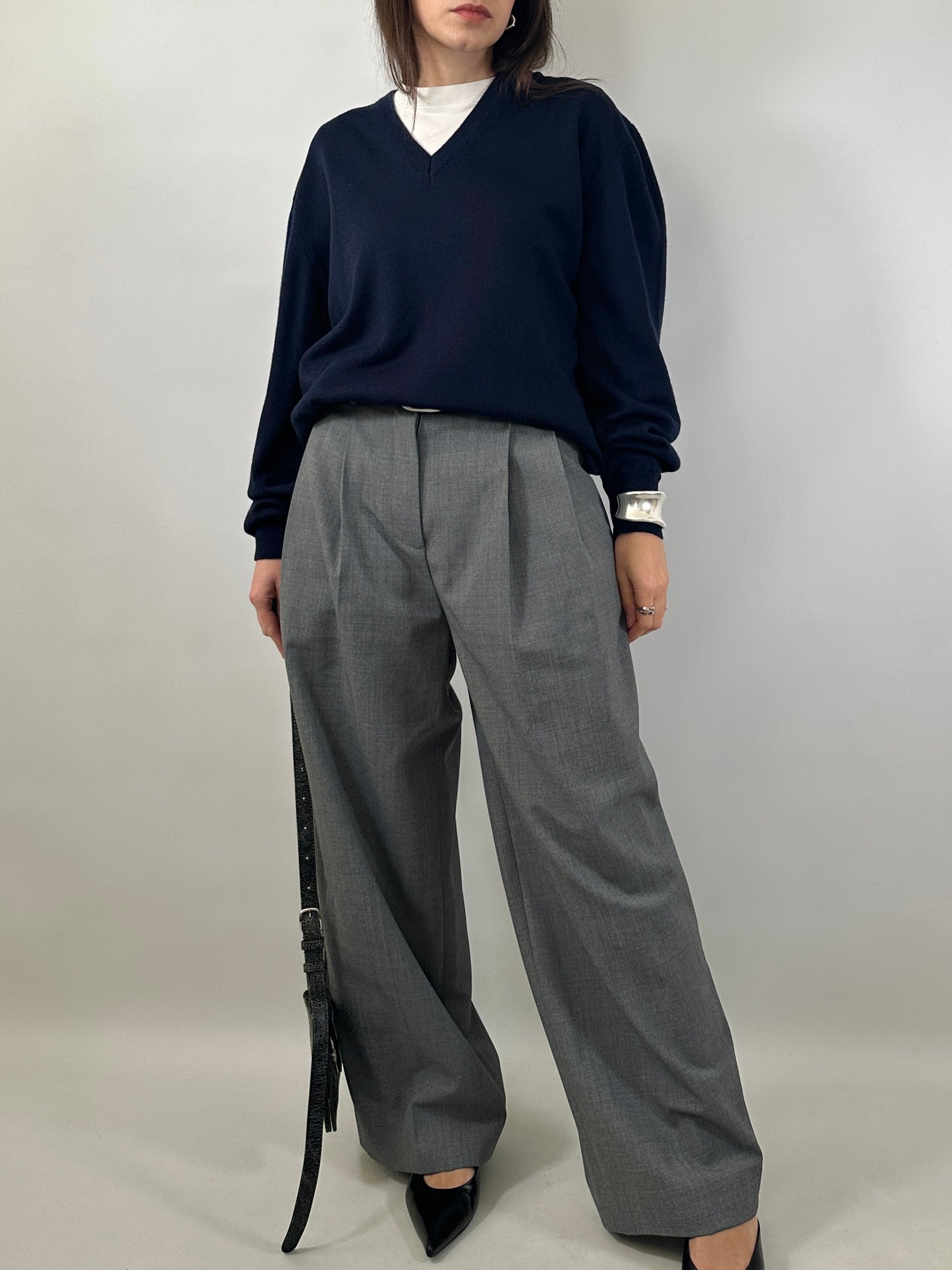 Relaxed Light Merino V-Neck Sweater