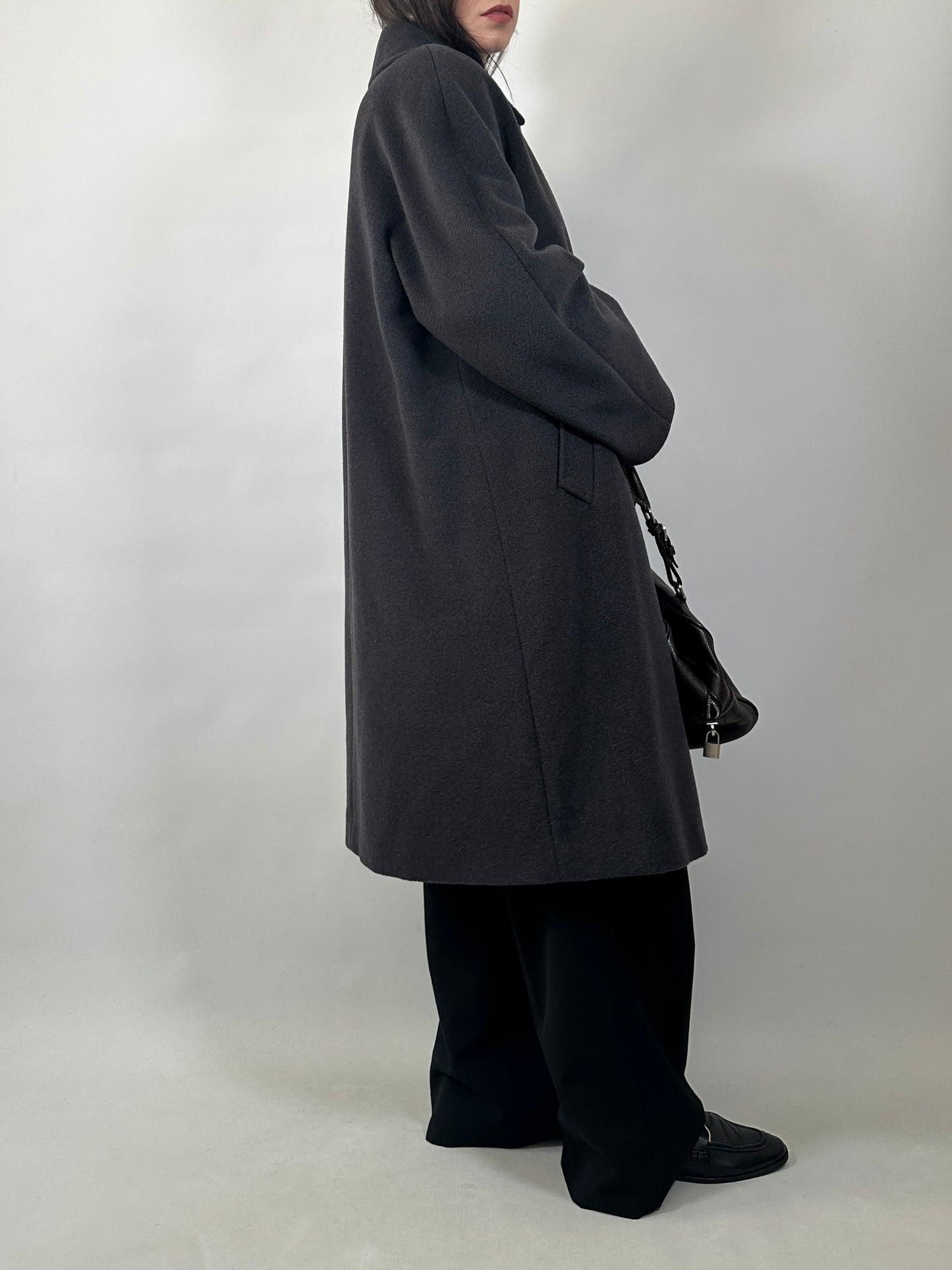 Essential Pure Wool Grey Coat