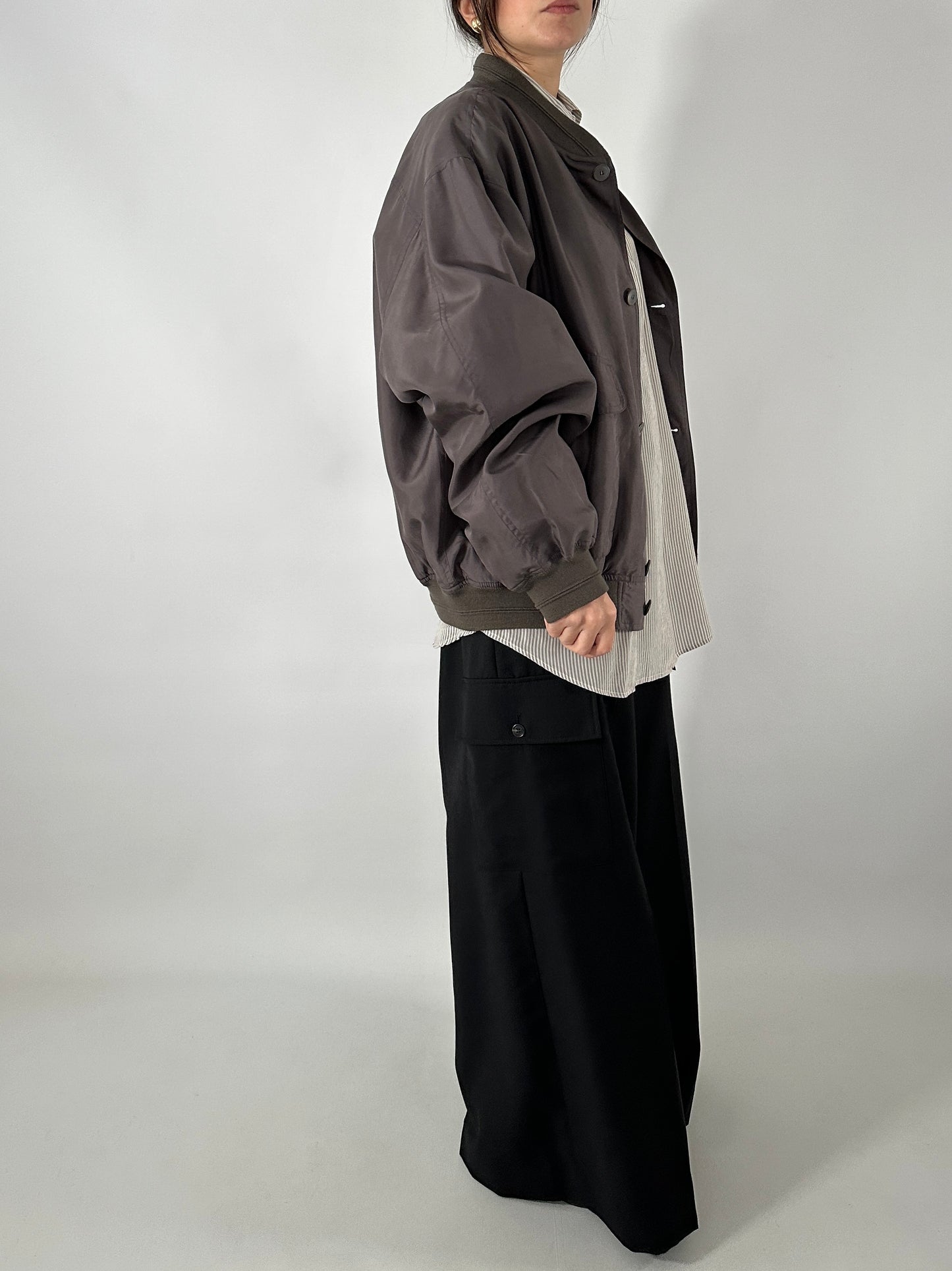 Vintage bomber jacket in silk