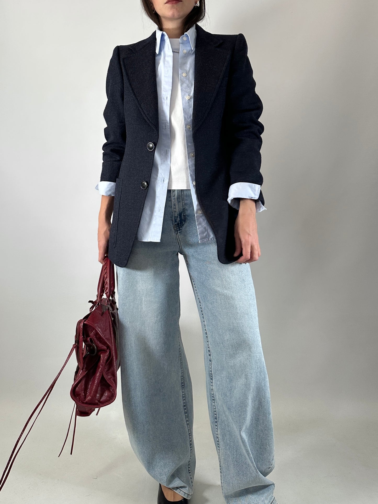 Slim fit blue blazer