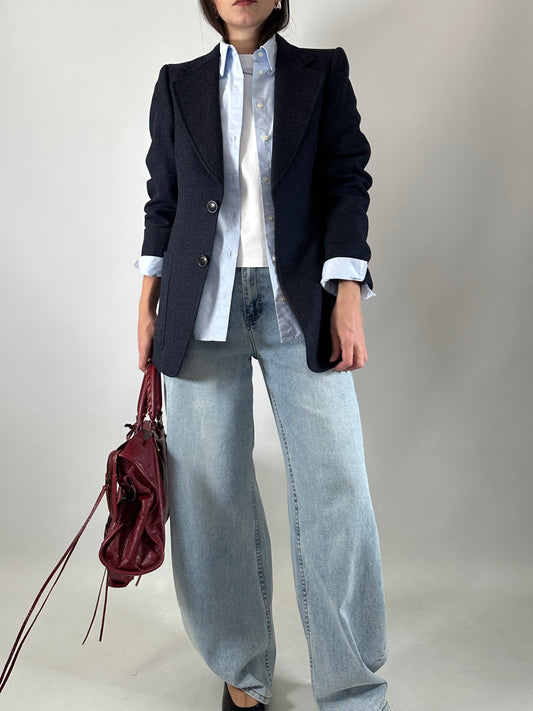 Slim fit blue blazer