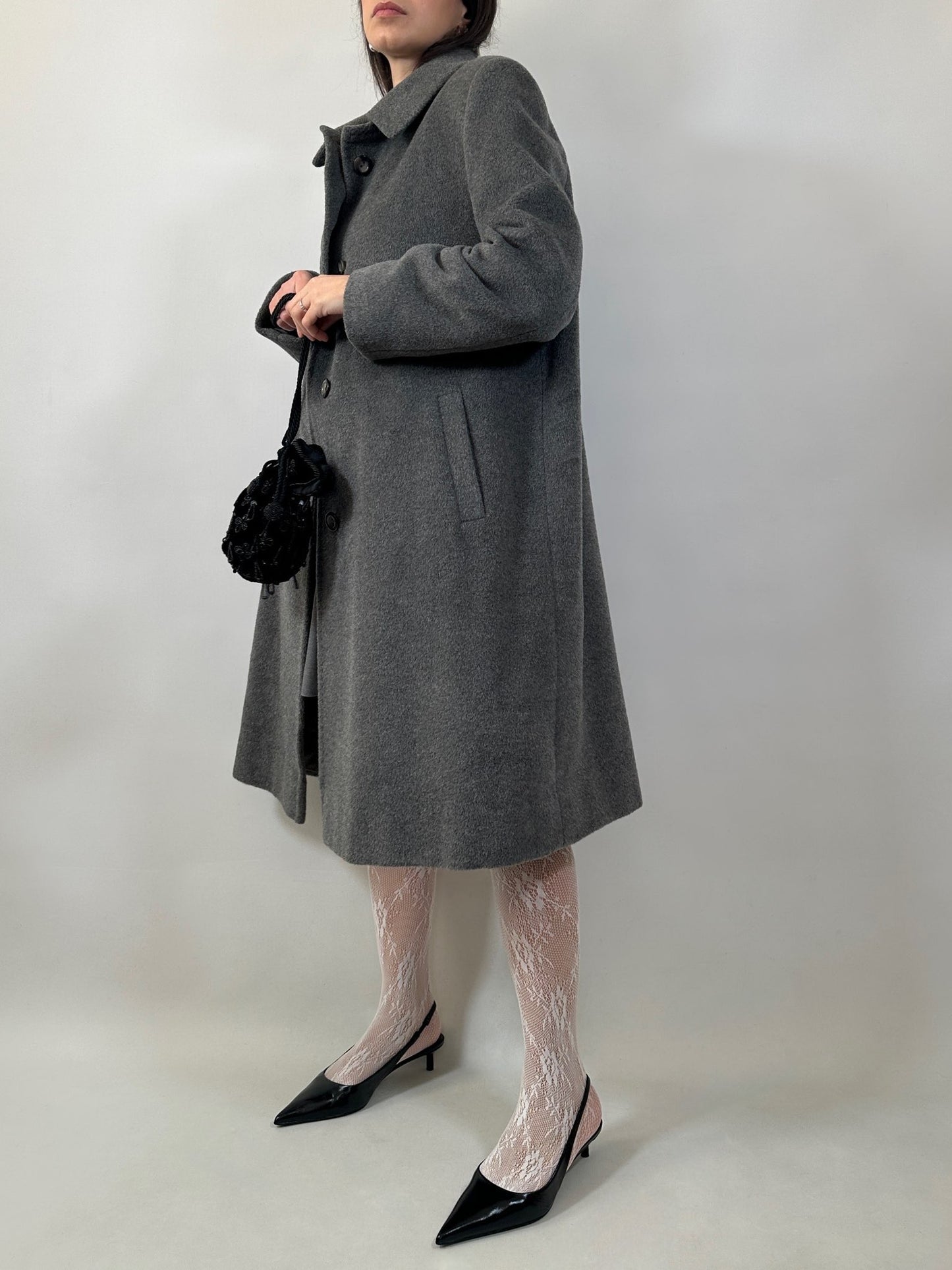 Vintage Mohair and Wool Tailored Coat
