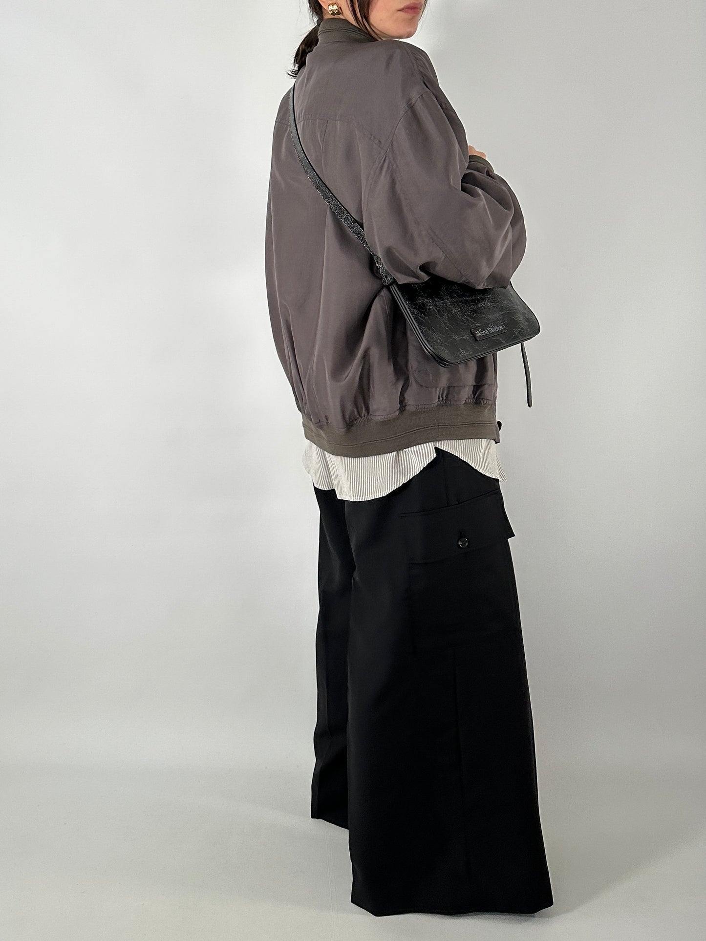 Vintage bomber jacket in silk