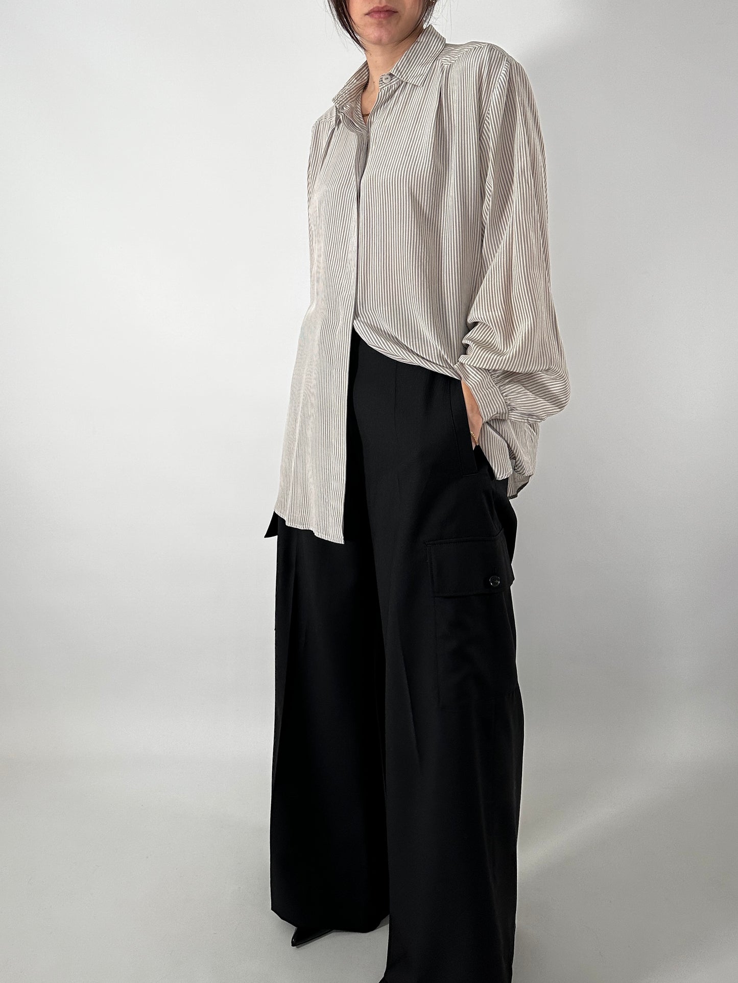 Striped vintage silk shirt