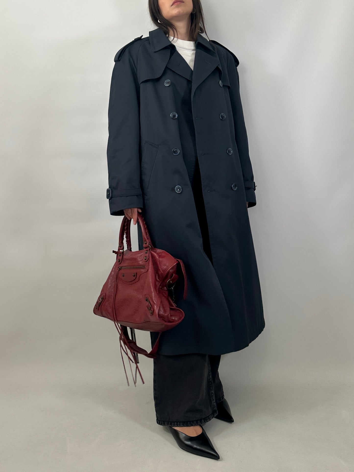 Classic Trench Coat with Removable Wool Lining