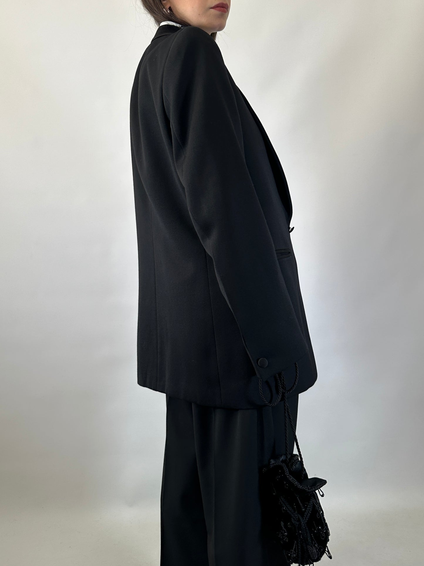 Vintage Black Tuxedo Blazer