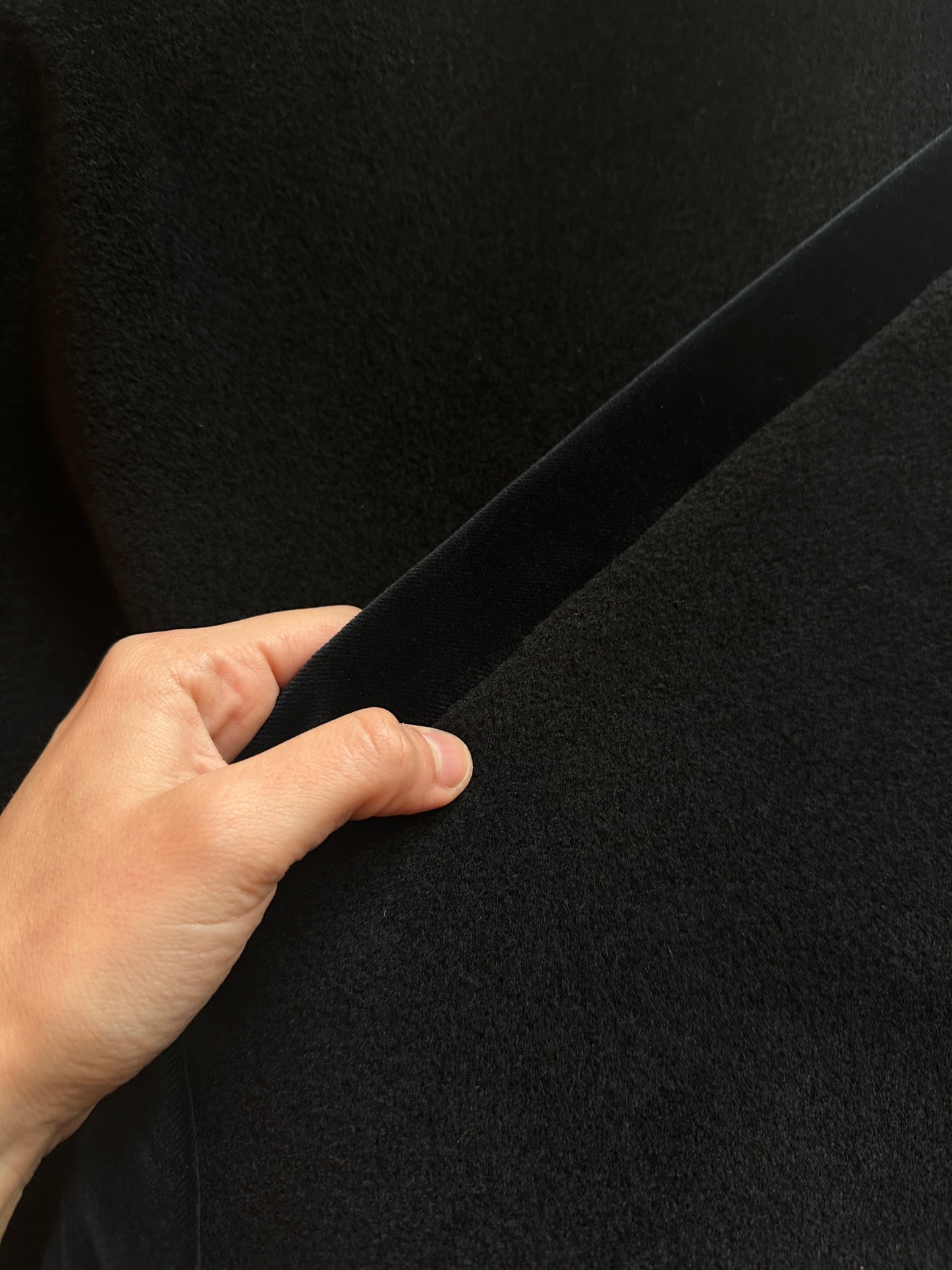 Vintage Ferré Wrap-Style Black Coat