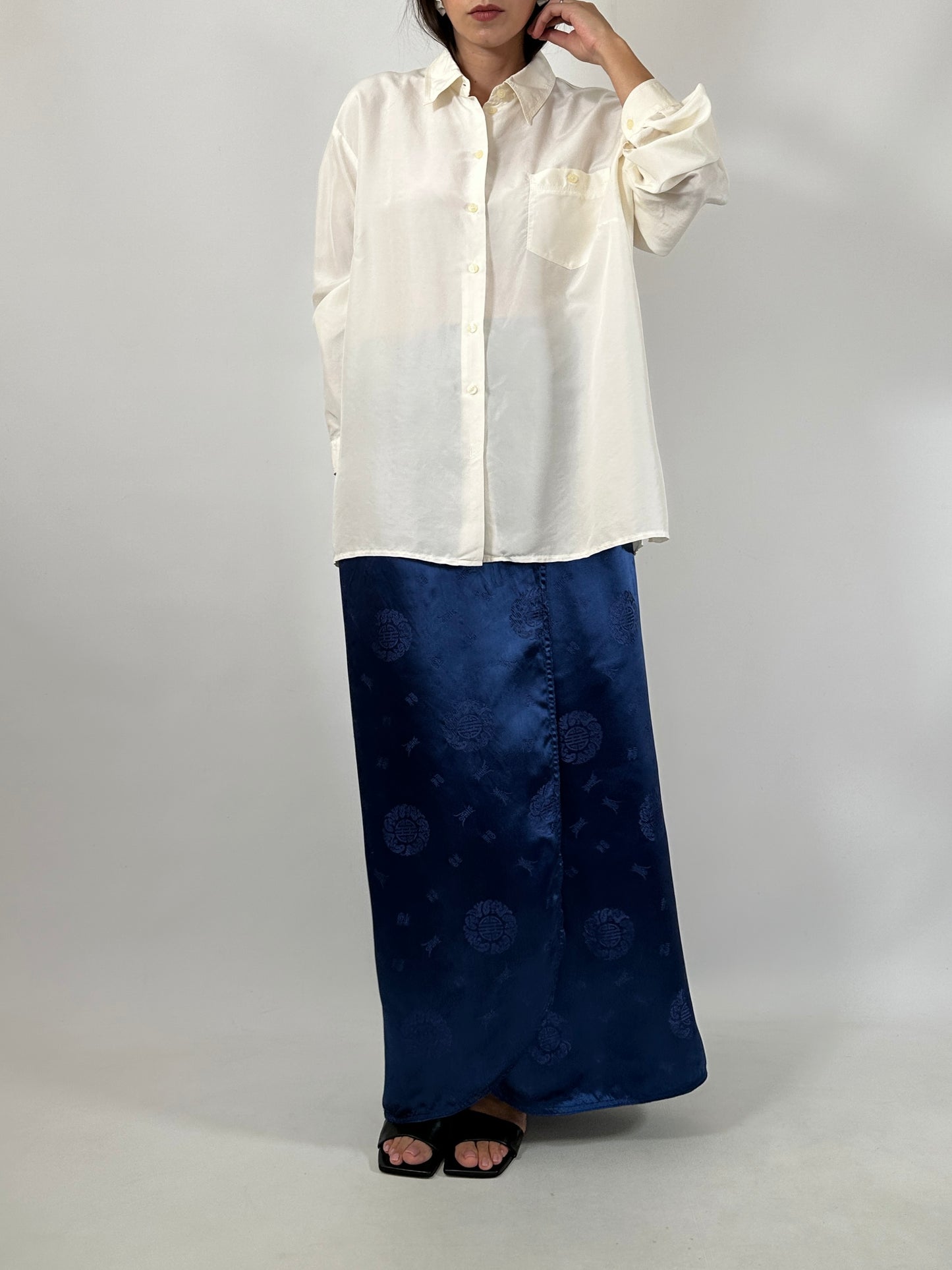 Essential Oversized Silk Shirt
