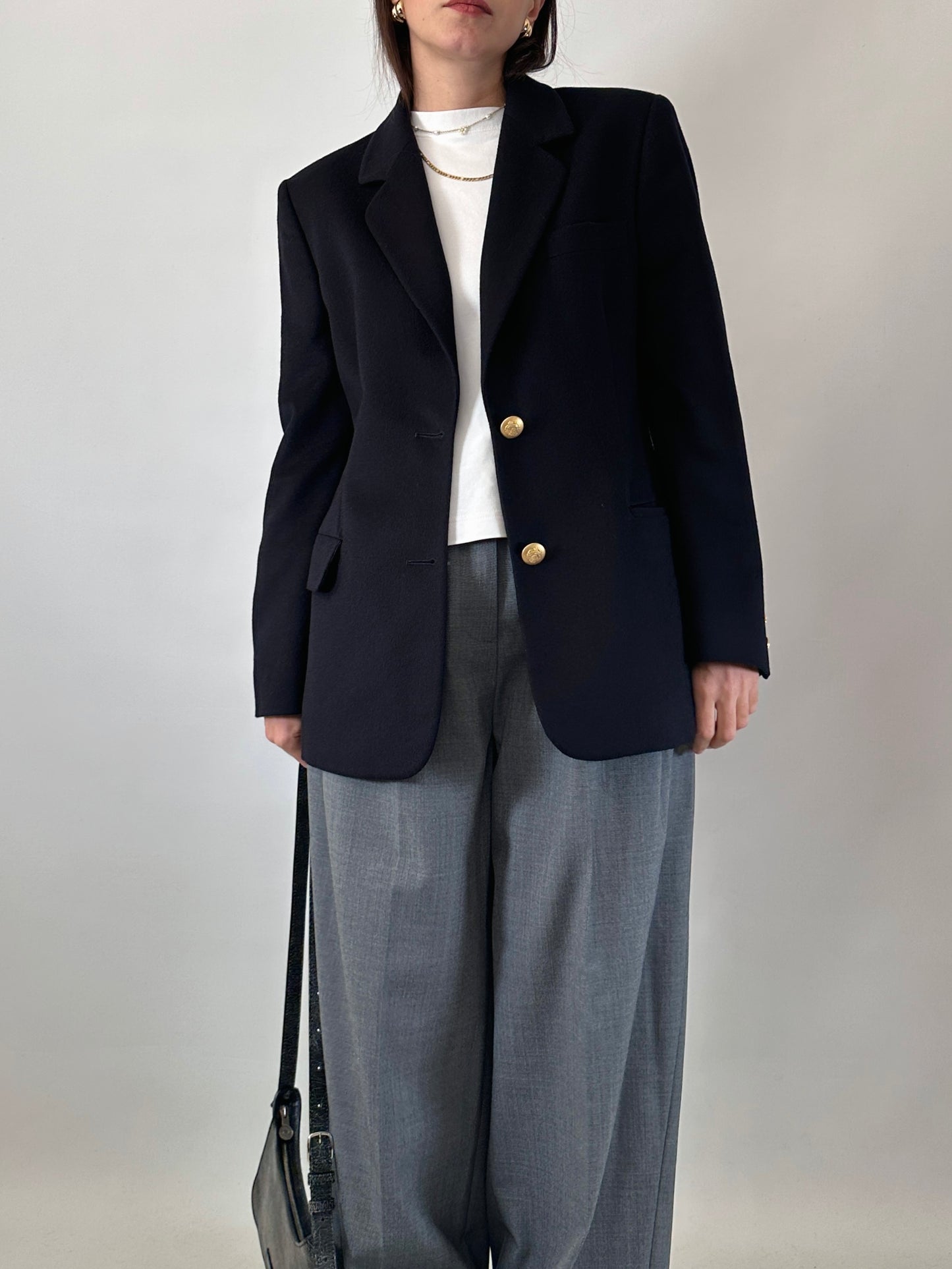 Vintage cashmere blend blazer