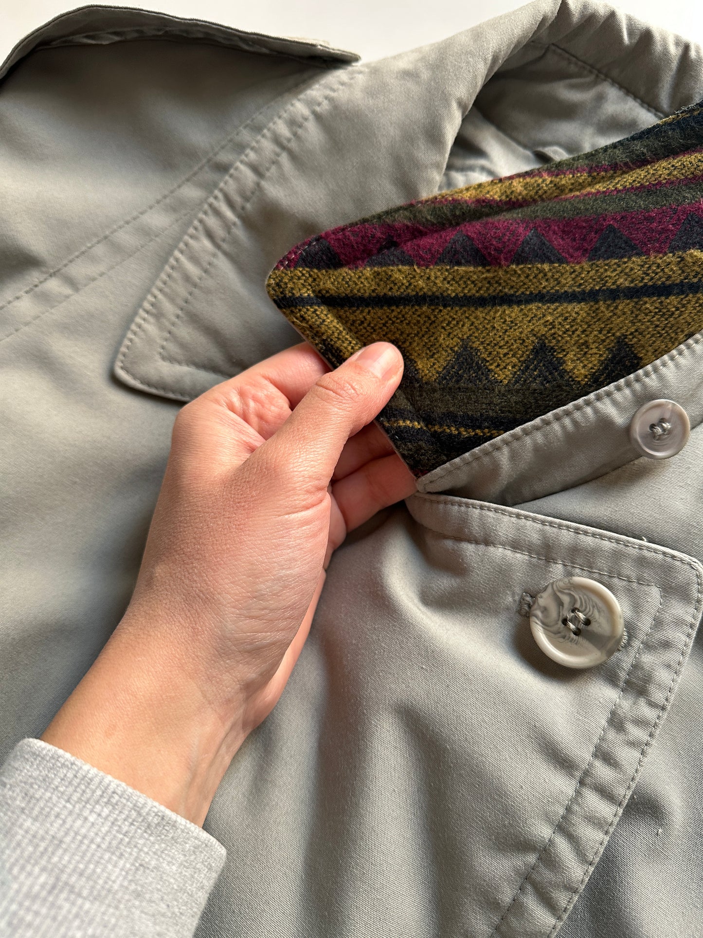 Vintage Trench Coat with Removable Lining