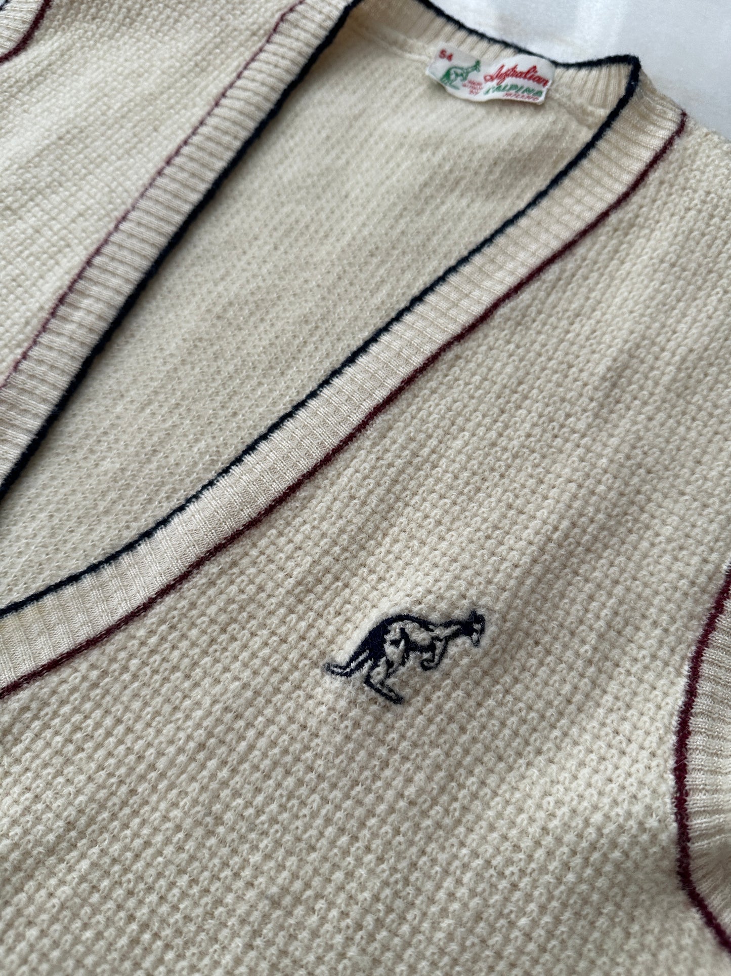 Vintage Australian Textured Knit Vest