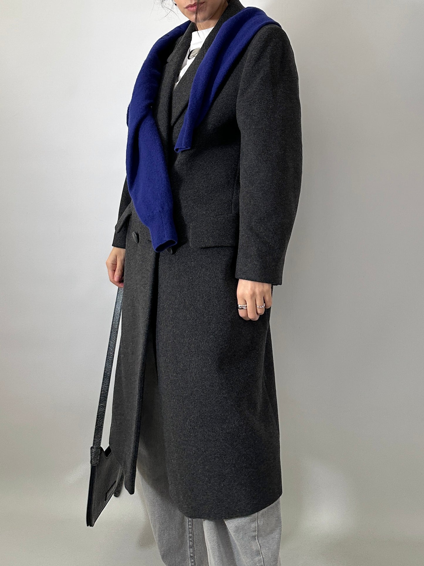 Tailored double-breasted wool coat