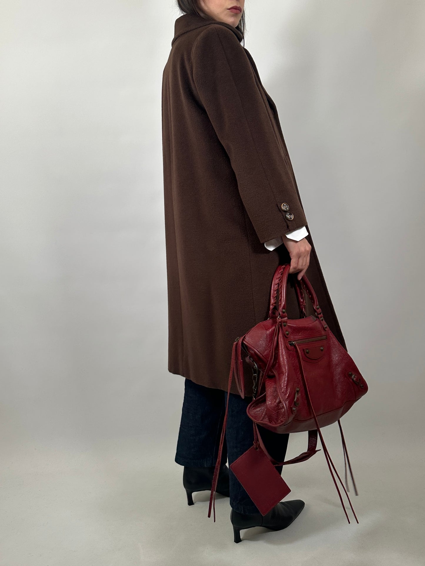 Vintage Pure Wool Brown Coat