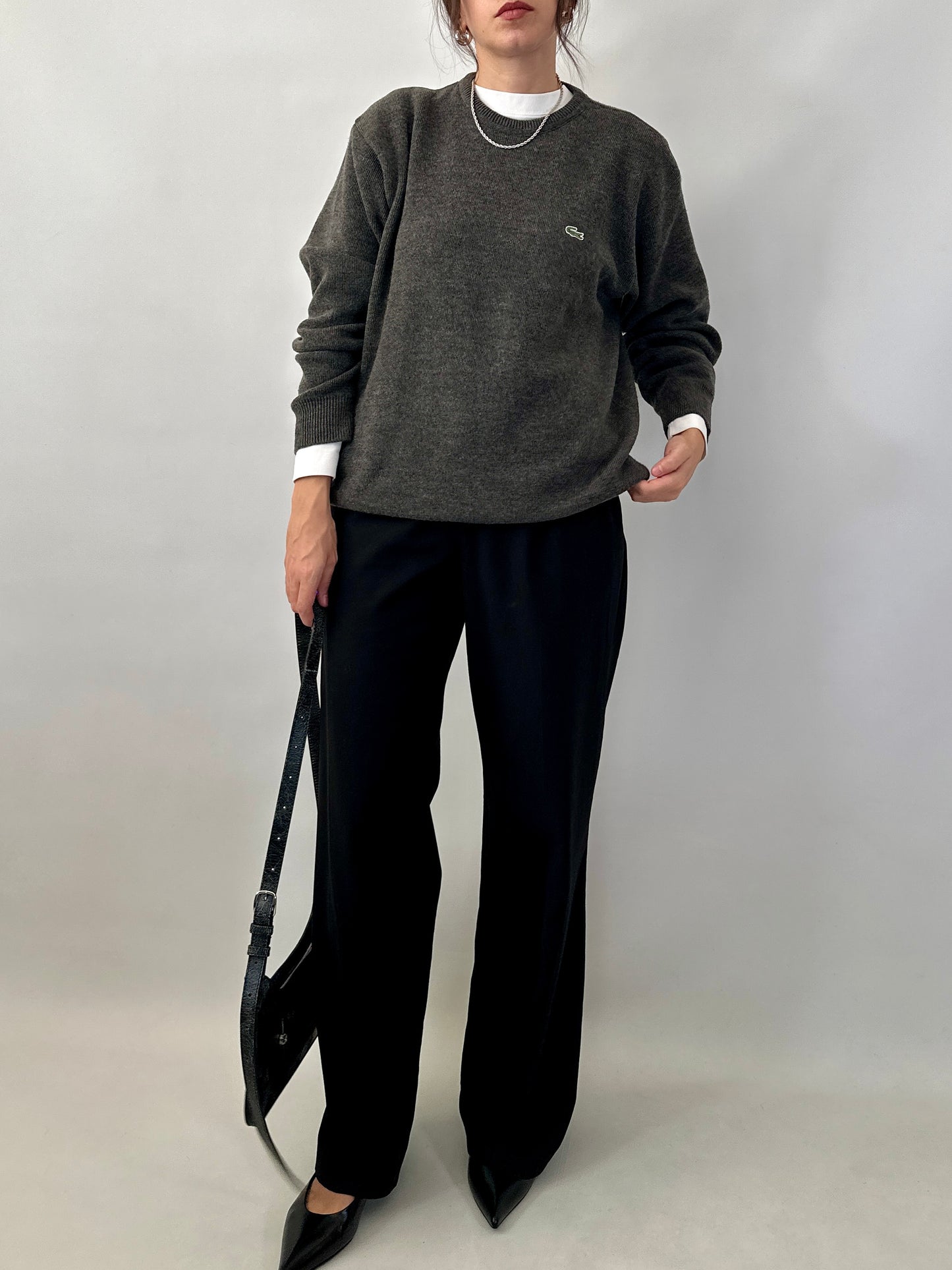 Lacoste wool blend sweater