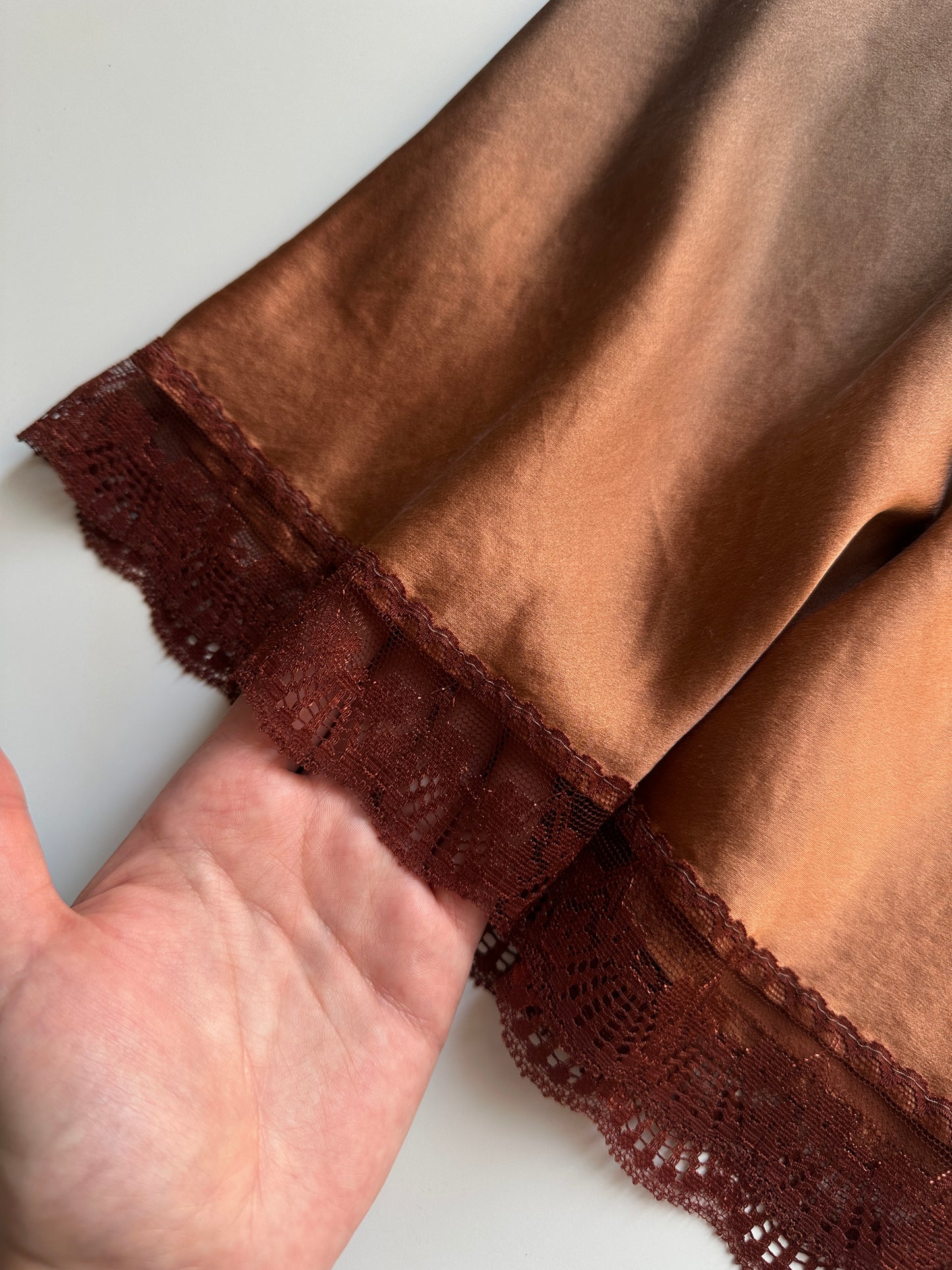 Dégradé Pure Silk Slip Skirt