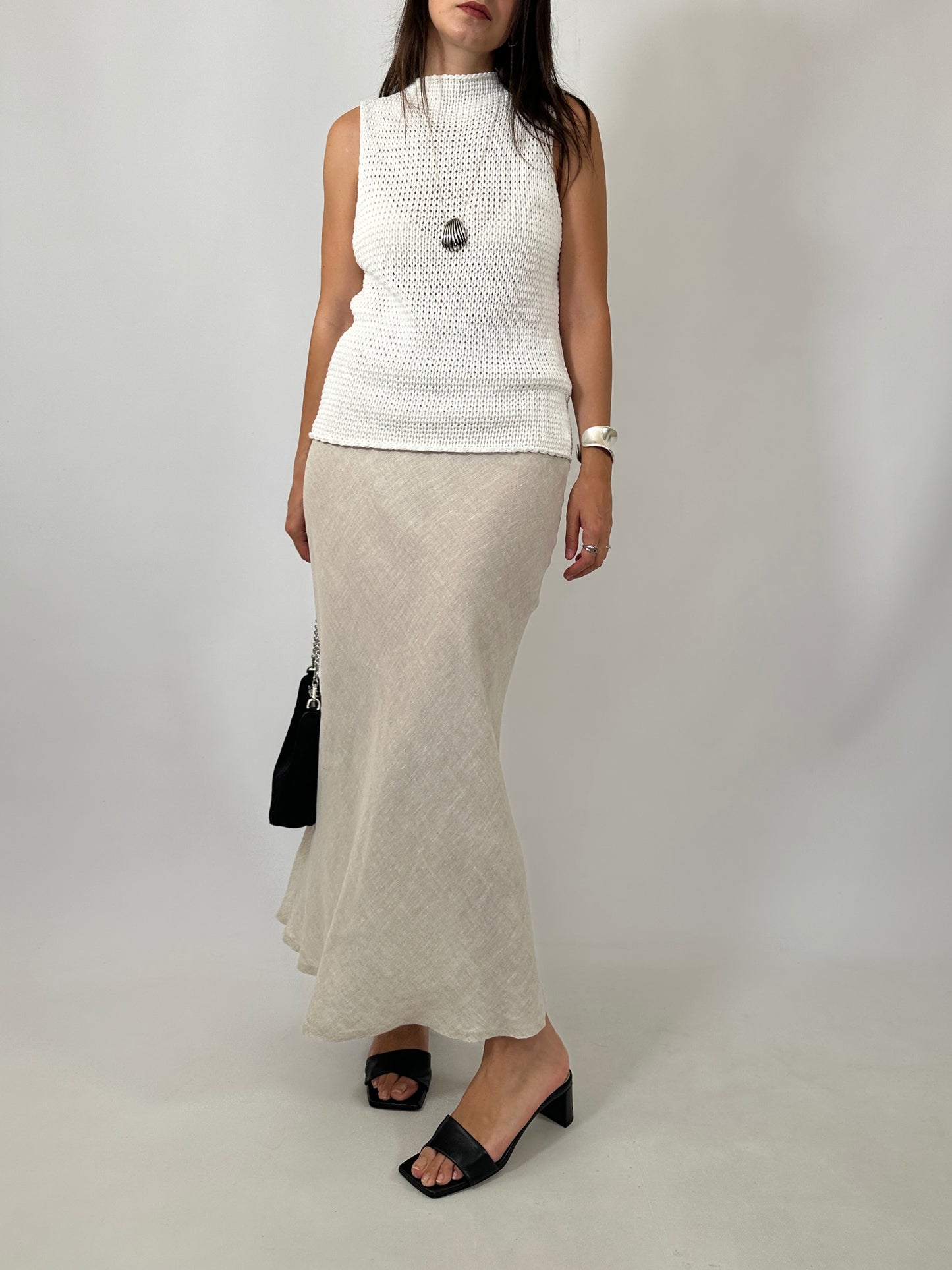 Cotton Knit Sleeveless Top