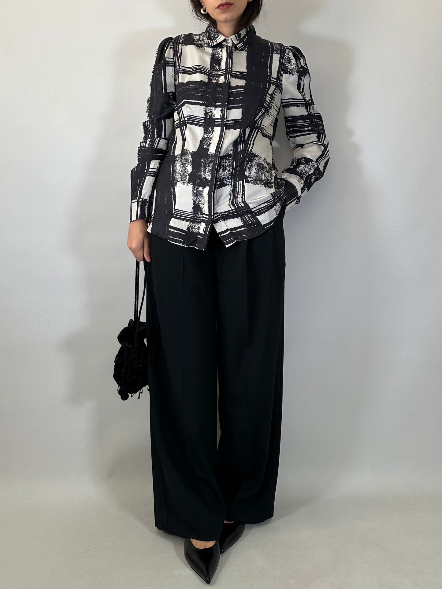 Ferré Vintage Silk Printed Shirt