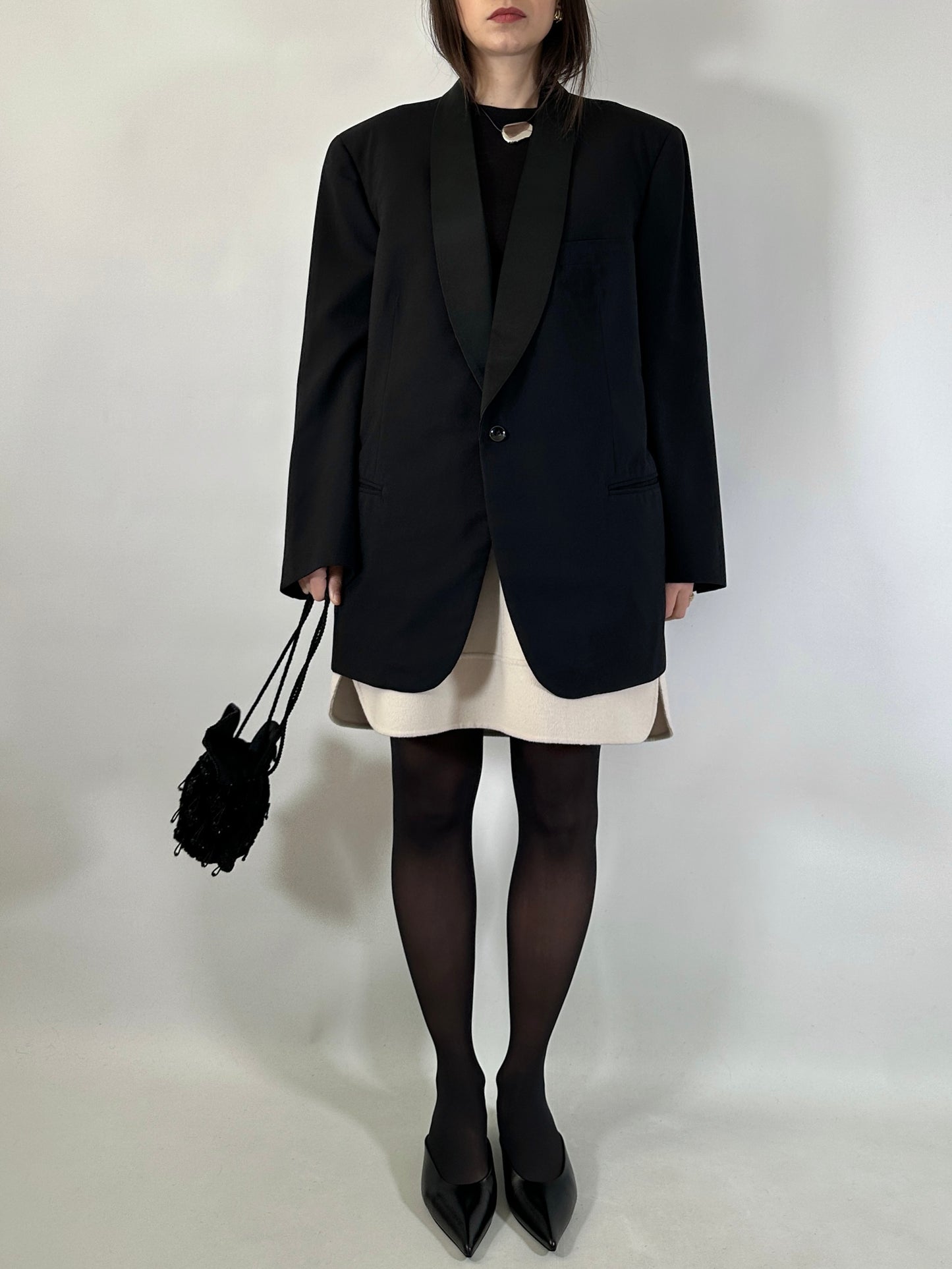 Vintage Tailored Tuxedo Blazer