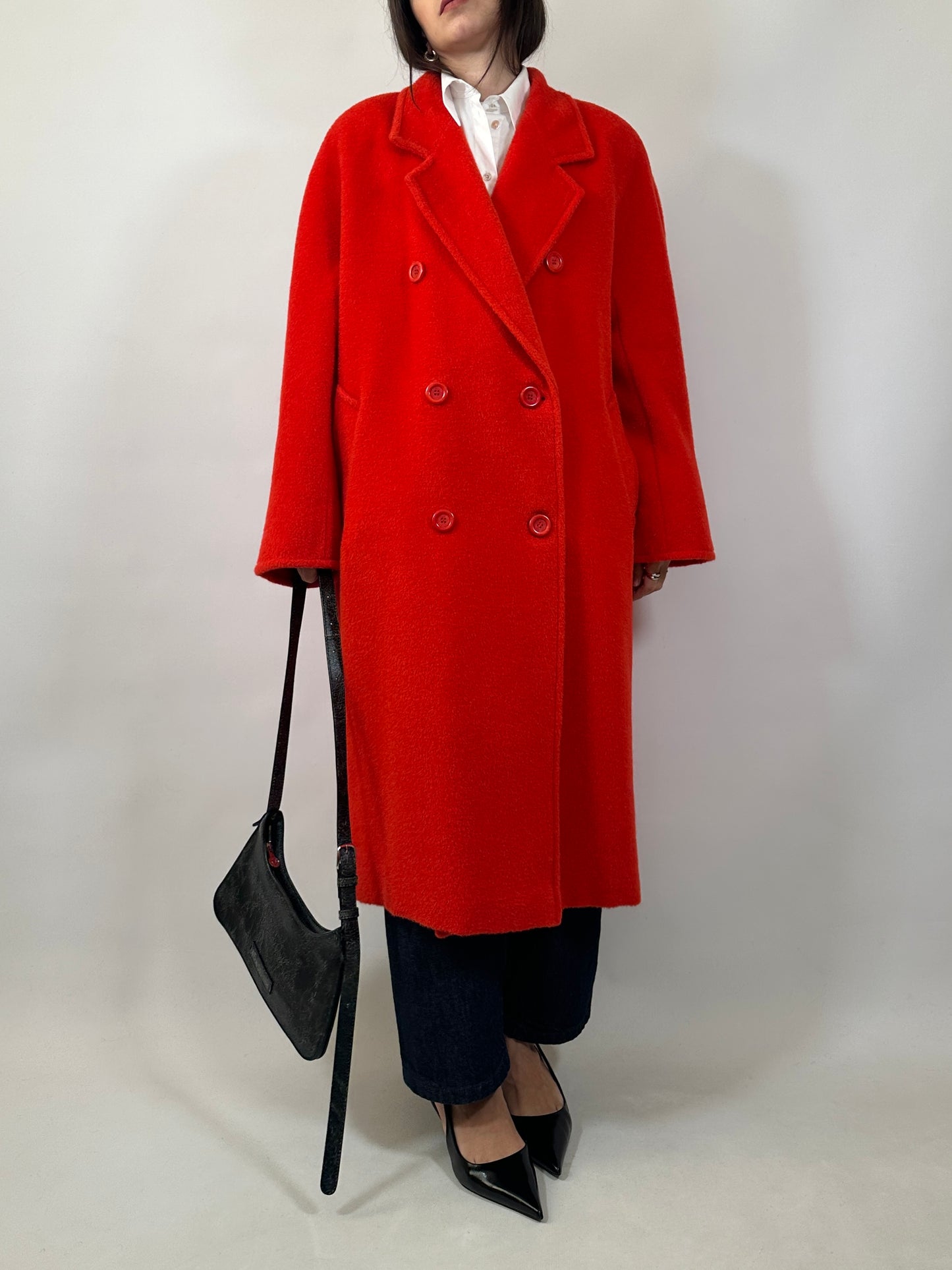 Marina Rinaldi Mohair & Alpaca Fluffy Coat