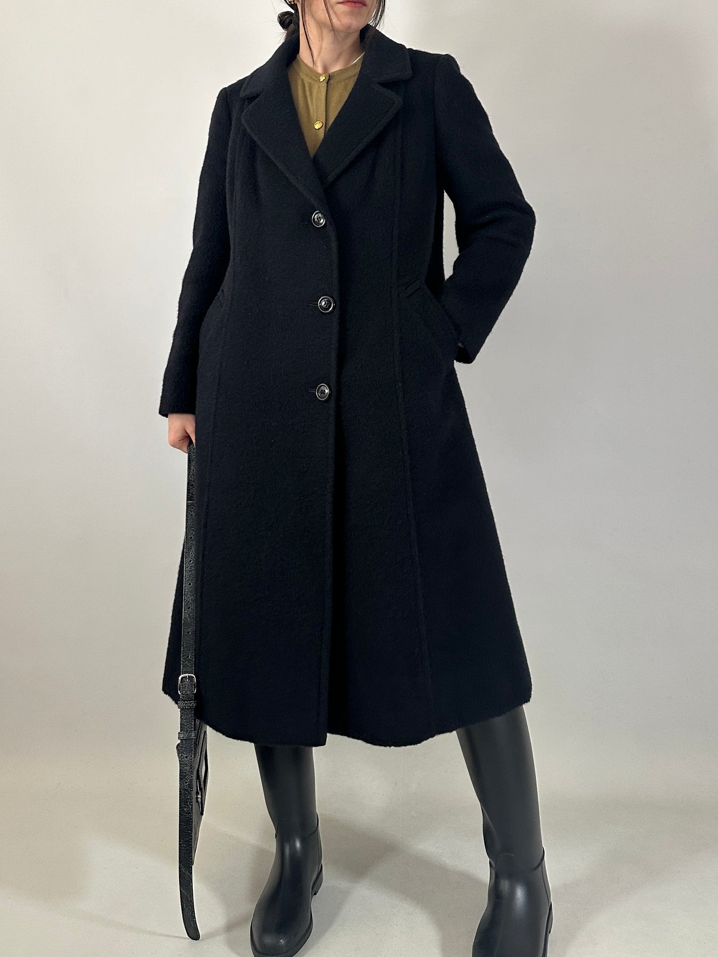 Vintage brushed wool coat