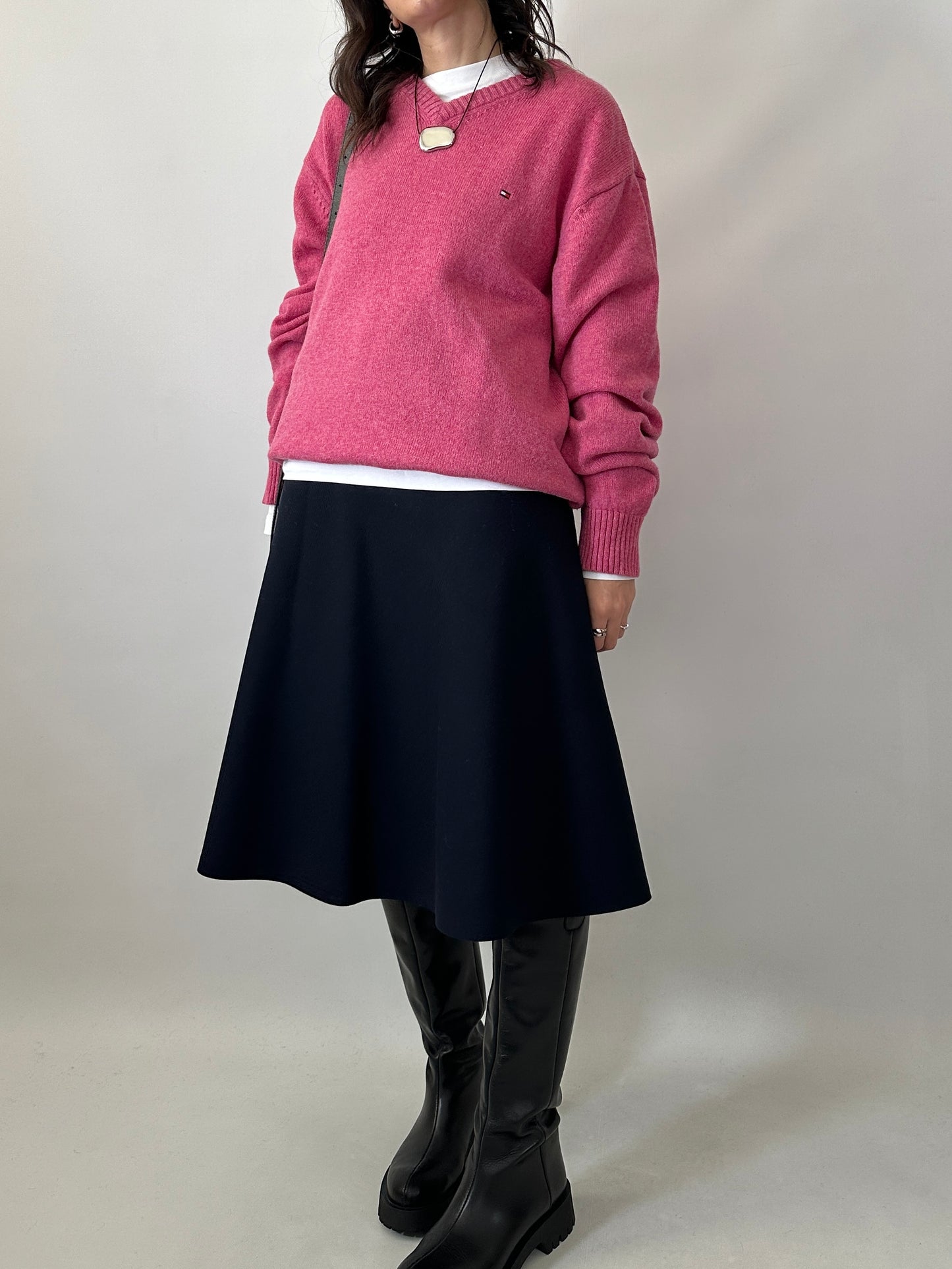 Tommy Hilfiger soft lambswool pink sweater