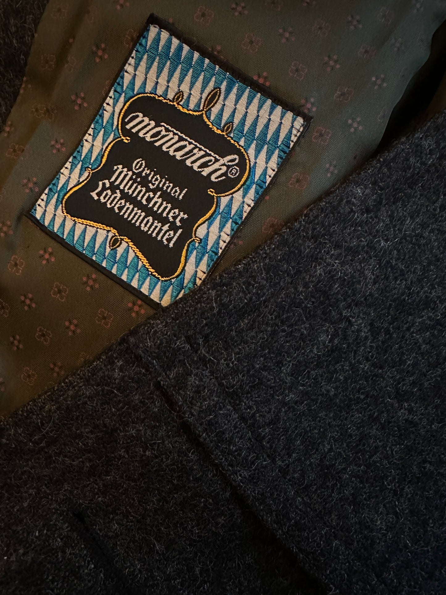 Vintage gray Loden coat