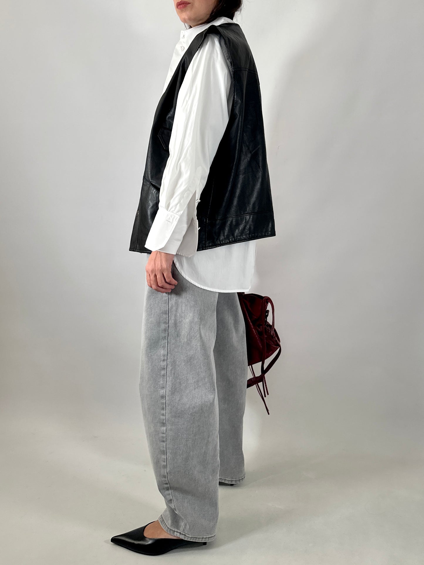 Vintage soft leather vest