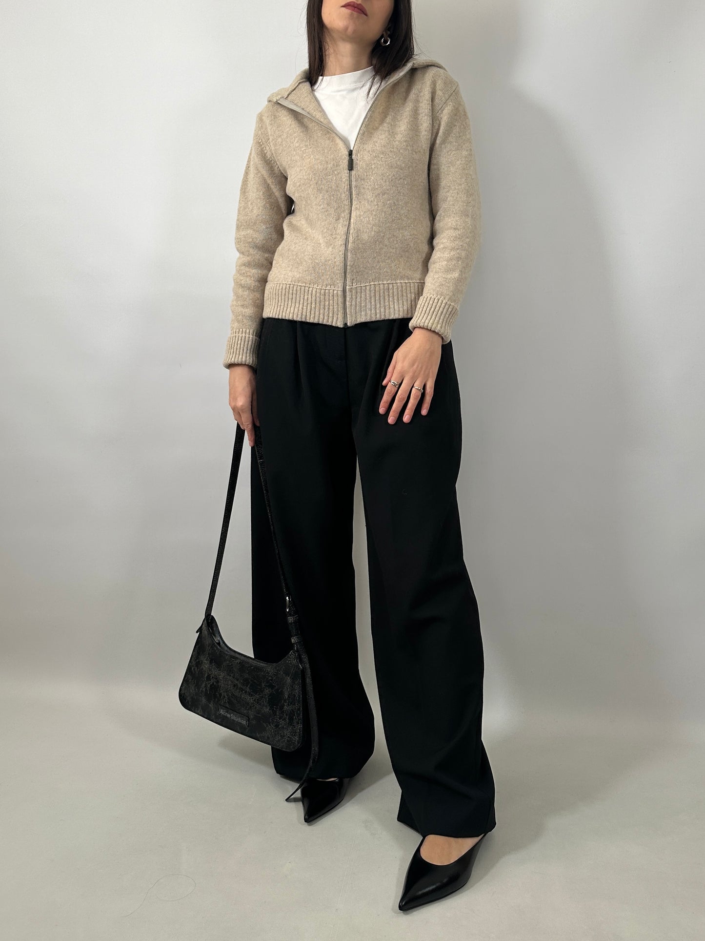 Soft Lambswool Zip Cardigan