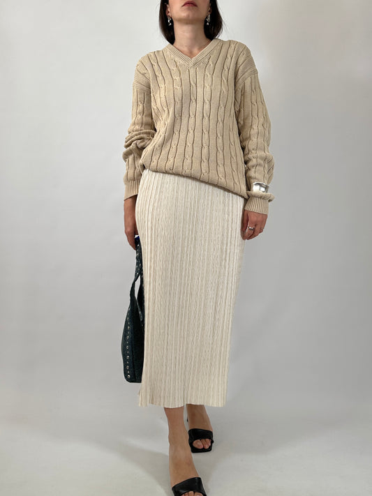 Pure Cotton Cable Knit Sweater