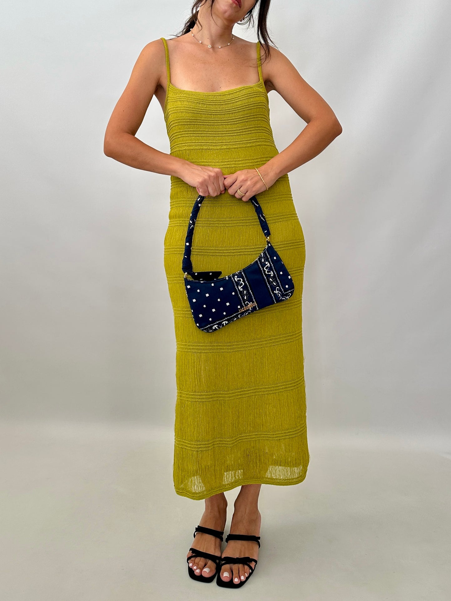 Roberto Cavalli crochet and fringe dress