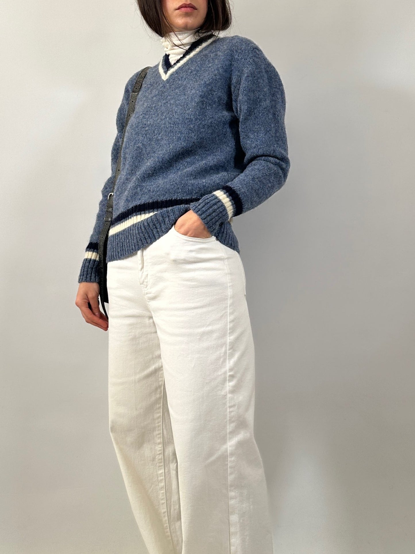 Preppy Shetland Wool Sweater