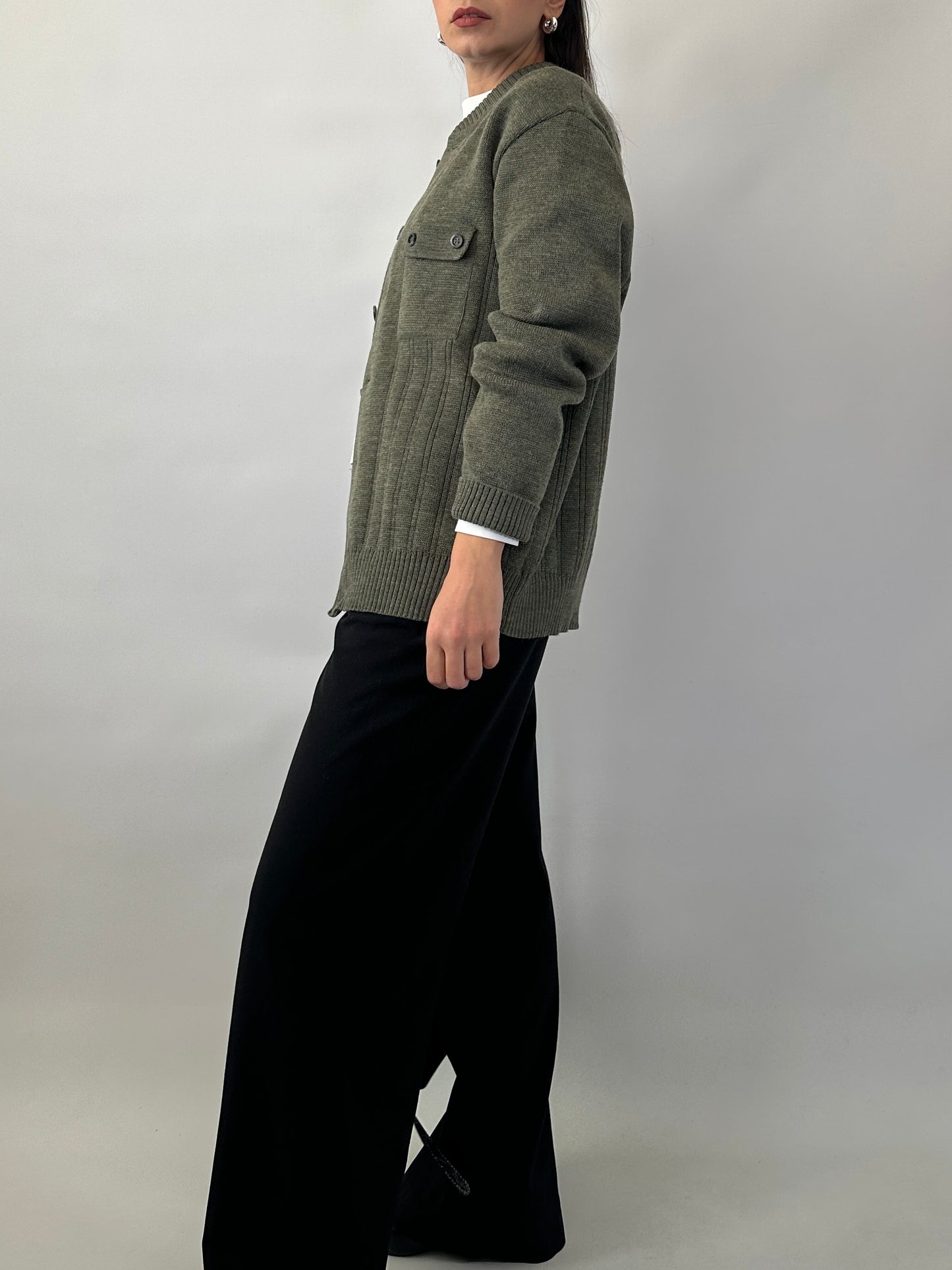 Vintage knitted bomber jacket