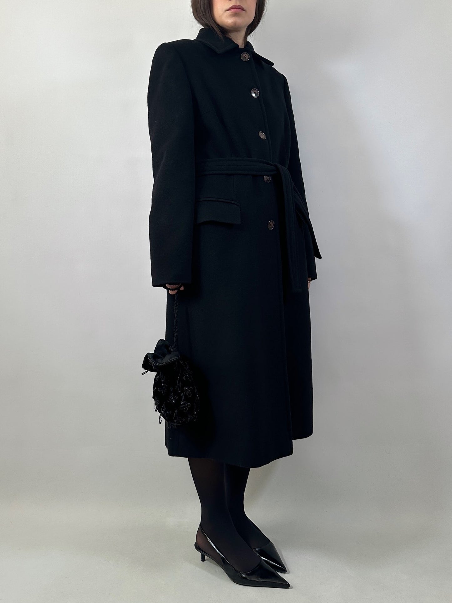 Classic Belted Wool and Cashmere Coat