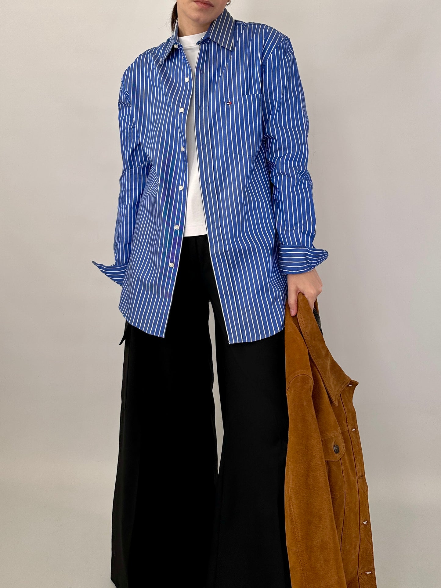 Tommy Hilfiger striped blue shirt
